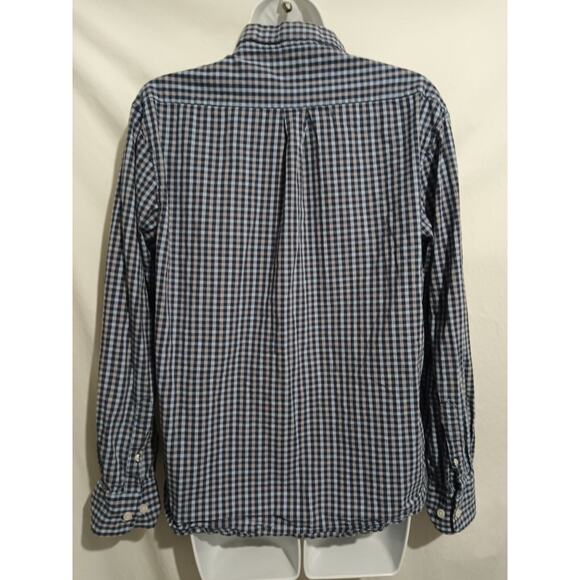 Nat Nast Size M Long Sleeve Blue Check Plaid Button Down Casual Shirt Pocket... - Picture 6 of 9